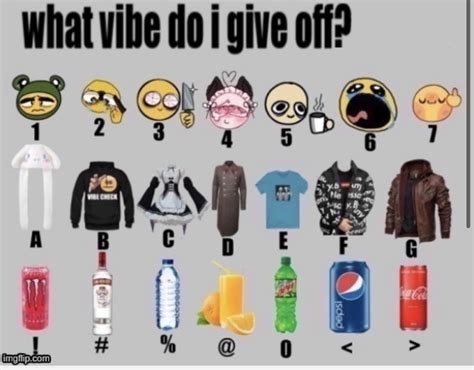 what vibe do i give off meme